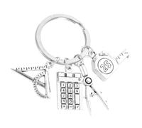 Baluue Porte Clés Design Étudiant Mathématiques Métal Accessoire Créatif pour Sac Anniversaire et Fête