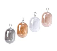 Baluue Porte-Éponges de Maquillage 4Pcs Boîte à Œufs de Beauté Chic Éponge de Maquillage Rangement Portable Accessoire de Décoration Étui de Voyage