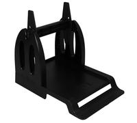 Baluue Porte-étiquettes Noir en Plastique, Support pour Rouleaux D'autocollants Thermiques, Distributeur Pratique pour Étiquettes D'expédition, Accessoire Bureau et Usage Professionnel