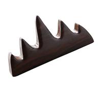 Baluue Porte-Stylo en Bois de Zelkova Noir de Petite Montagne, Support Vintage pour Pinceaux de Calligraphie Chinoise, Accessoire Décoratif pour Bureau et Maison, Repose-Pinceaux