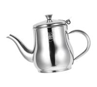 Baluue Pot à Huile en Acier Inoxydable 13 Oz Passoire Intégrée Récipient à Graisse Filtrante Cuisine Domestique Bidon d'Huile Cuisine Pratique et Facile à Nettoyer