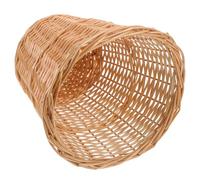Baluue Poubelle en Osier Tressé, Corbeille Multifonction Décorative