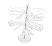 Baluue Présentoir Spirale pour Vernis à Ongles Support Rotatif pour Faux Ongles Nuancier Éventail Transparent Outil Pratique pour Salon et Entraînement de Nail Art