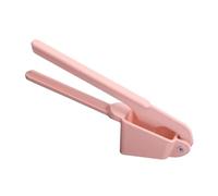 Baluue Presse-ail Multifonction en Alliage Rose, Broyeur à Ail Manuel Ergonomique, Trancheuse et Hachoir à Ail Cuisine, Outil pour Écraser et Presser L’ail Non Pelé, Ustensile Cuisine