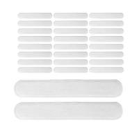 Baluue Protège-col jetable Coussinet anti-transpiration pour chapeau Autocollants absorbant la transpiration Blancs Auto-adhésifs 100 pièces pour usage professionnel et diverses