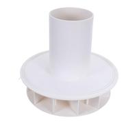 Baluue Raccord de Descente Pluviale à Siphon PVC 110 MM Entonnoir de Drainage pour Gouttière Déviateur d'Eau de Gouttière Autonettoyant Gestion des Eaux Pluviales pour Usage