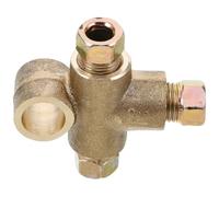 Baluue Raccord Laiton Fileté pour Lignes de Frein et Carburant Connecteur Triple Voies Haute Précision pour Systèmes Industriels