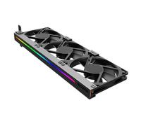 Baluue Refroidisseur Rgb Silencieux pour Carte Graphique Ventilateur 3-pin Argb 5v, Boîtier D'ordinateur Noir, pour Fête Estivale et Refroidissement