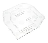 Baluue Règle Couture Acrylique pour Bowl Mat Template Bol Cozy Template Modèle Patchwork Résistant et Léger pour DIY Couture et Quilting Outil Précis et Portable