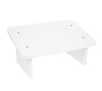 Baluue Repose-Pieds en Bois Naturel Biseauté 30 Cm, Tabouret sous Bureau Antifatigue pour Posture Assise, Marchepied Polyvalent pour Salle de Bain et Lit Haut, Support Ergonomique Pieds