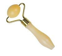 Baluue Rouleau de Jade pour Les Yeux Et Le Visage Outil de Soin de La Peau Jaune