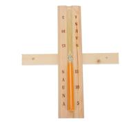 Baluue Sablier de Sauna Décoratif Bois Minuterie Unique pour Sauna et Hammam Accessoire Résistant pour Salle de Vapeur Sèche Timer de Bureau Élégant