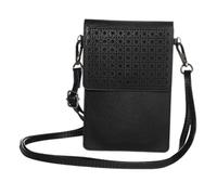 Baluue Sac Téléphone Portable Femme Cuir avec Fenêtre Transparente Compartiment Multi-usages Bandoulière Épaule Design Léger et Résistant Style Décontracté et Pratique