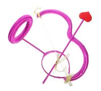 Baluue Serrage-Tête Ange Lumineux pour Costume Cupidon Saint-Valentin Accessoire Flèche Arc Violet Bandeau Cosplay Femme Décor Fête Romantique et Soirée Déguisée