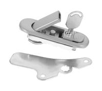 Baluue Serrure Plate pour Armoire Électrique Industrielle Verrouillage Robuste pour Porte de Coffret et Boîte Publicitaire Petite Résistance à Usure Facile à Installer