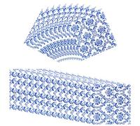 Baluue Serviettes de Table Pratiques et Décoratives en Papier Imprimé Délicat, Lot de 80 Feuilles pour Fête de Fin D'études ou Soirée