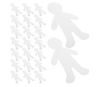 Baluue Silhouettes en Carton Blanc à Découper 40 Pcs Formes de Poupées Vierges Garçon et Fille Matériel D’Art pour Tout-Petits DIY Peinture et Bricolage Activités Manuelles