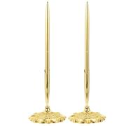 Baluue Stylo à Bille de Bureau en Métal Or, Lot de 2, Design Vertical