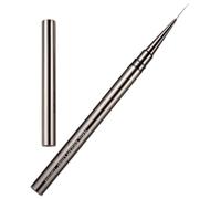 Baluue Stylo Liner pour Nail Art Ultra Fin en Métal Noir, Application Lisse pour Création Professionnelle de Motifs sur Ongles, pour Artistes et Apprentis Manucure