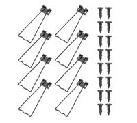 Baluue Support Arrière pour Cadre Photo en Fer Noir Grand Format 8 Supports 16 Vis Chevalet Stable et Robuste pour Affichage sur Table pour Décoration Intérieure