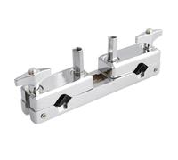 Baluue Support de Cymbale Multifonction Alliage de Zinc Pince Double Bouche Réglable et Stable pour Batterie Accessoires Percussion et Studio Enregistrement Argent