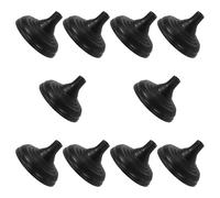 Baluue Support de Drapeau pour Petits Drapeaux, Lot de 10 Bases Rondes en Plastique Noir, Style Professionnel et Esthétique, Adapté aux Voyages D'affaires et Conférences