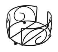 Baluue Support de Rangement Minimaliste Métal pour Dessous de Plateau Rond Robuste Organisateur de Tapis de Table Porte-sous-Verres Facile à Nettoyer Support Cuisine Pratique