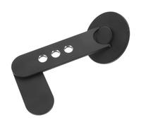 Baluue Support de Téléphone pour Ordinateur Portable, Support Latéral pour Ordinateur/Smartphone, Alliage D’Aluminium, Silicone, Magnétique, Ultraléger, Noir, pour Bureau et