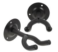 Baluue Support Mural Pratique pour Guitare et Ukulélé Crochet Mural Rond 2 Pièces Rangement Sécurisé pour Basse Violon et Instruments à Cordes Maison et Magasin