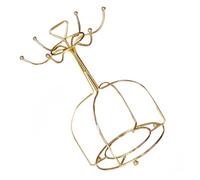 Baluue Support Tasse Métal Doré Porte-mugs Créatif Stable et Autoportant pour Tasses Rangement et Séchage Pratique pour Cuisine et Table