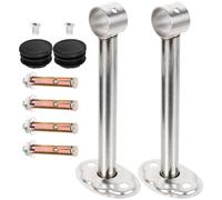 Baluue Support Tringle Inoxydable pour Rideau et Garde-Robe Fixation Murale Robuste Porte-Rideau Stable et Décoratif Kit Installation Facile Couleur Aléatoire Couleur Aléatoire