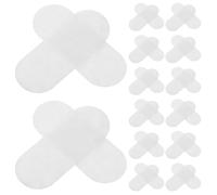 Baluue Supports en Feutrine Goutte d'Eau 5 CM Blanc 100 Pièces pour Fabrication Pinces à Cheveux DIY, Accessoires Cheveux Femme, Coussinets Doux Résistants pour Barrettes Clips