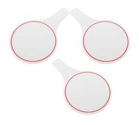 Baluue Tableau de Pointage Effaçable à Sec 3 Pièces 15X25 CM Simple Face Panneau d'Affichage Vierge pour Juges Tableau de Vote Portable pour Concours et Réunions