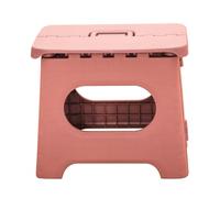 Baluue Tabouret Pliable Rose Petit Format en Plastique Léger, Siège Portable pour Maison et Salle de Bain, Tabouret Pliant Compact et Pratique pour Usage Intérieur et Voyages