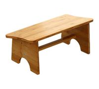 Baluue Tabouret Repose-pieds en Bois Naturel Antidérapant Multifonction pour Bureau et Maison, Siège Ergonomique Texture Bois Élégante pour Confort et Sécurité