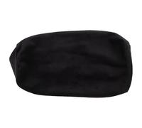 Baluue Taie d'oreiller Cervicale Cylindrique en Velours Cristal Noir, Housse de Coussin de Voiture Ergonomique, pour Protection Nuque Automobile, Usage Quotidien et Voyages