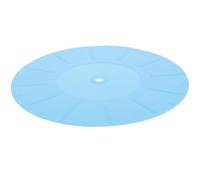 Baluue Tapis de Protection Antistatique en Silicone Bleu 170 MM pour Platine Vinyle Tapis de Plateau Antistatique pour Disques Vinyles Patin en Silicone Réduit Vibrations