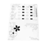 Baluue Tapis Entraînement pour Ongles Silicone Transparent Pratique pour Manucure et Dessin Nail Art Plateforme Compacte pour Apprentissage et Amélioration des Techniques de Nail Art