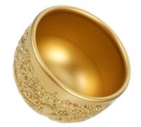 Baluue Tasse à Thé Vintage en Laiton Doré Gravure Dragon et Phénix, Bol Sacrificiel Feng Shui Compact, Gobelet Décoratif pour Cérémonie, Collection et Offrande, Coffret Présent