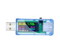Baluue Testeur USB Type Multifonction avec Écran LCD Compteur de Puissance et Tension pour Chargeurs Banques Énergie et Câbles USB