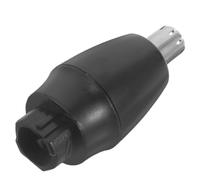 Baluue Tête de Coupe-bordures Précision et Sécurité de Rechange Accessoire Abs Noir pour Tondeuse à Poils de Nez Homme et Femme pour Toilettage Nasal Quotidien