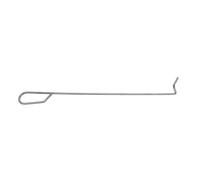 Baluue Tisonnier en Acier Inoxydable Résistant - Crochet Multifonctionnel pour Barbecue et Poêle à Bois - Ustensile de Cuisson Solide Finition Polie - Accessoire de Cheminée et Camping