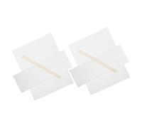 Baluue Toile de Remplacement pour Chaise Longue de Plage 2 Set Toile Canvas Blanc Dimensions Moyennes 52x16/48x38 cm adapté pour Gaming et Usage intérieur