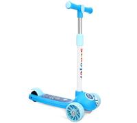 Baluue Trottinette Enfant à 3 Roues - Patinette Évolutive avec Guidon Réglable en Hauteur pour Fille Et Garçon de 2 à 6 Ans, Scooter Léger pour Apprentissage Et Extérieur, Bleu