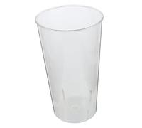 Baluue Vase Cylindrique Transparent Acrylique Design Moderne et Stable Grand Pot pour Fleurs Fraîches Décoration Maison et Boutique