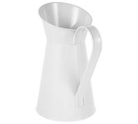 Baluue Vase Fer Rustique avec Anse pour Décoration Maison et Jardin Pot à Fleurs Métallique Vintage Shabby Chic Seau à Fleurs de Style Campagne pour Balcon et Intérieur