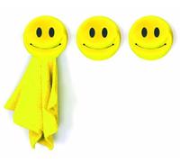 Balvi Accroche-torchon Cuisine Smile Kit de 3 accroche-torchons Adhésif 3M en Forme d'émoticône Plast