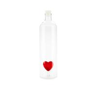 Balvi Bouteille Atlantis Love Couleur rouge Avec un cœur rouge à l’intérieur Verre