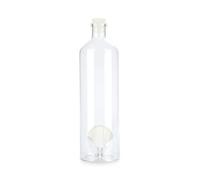 Balvi Bouteille Atlantis Shell Couleur Blanc Fabriqué à la Main en Borosilicate Verre 30cm