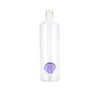 Balvi Bouteille Atlantis Shell Couleur Violet Fabriqué à la Main en Borosilicate Verre 30cm